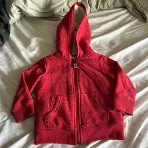 Cat & Jack Red Lined Hoodie - 2T